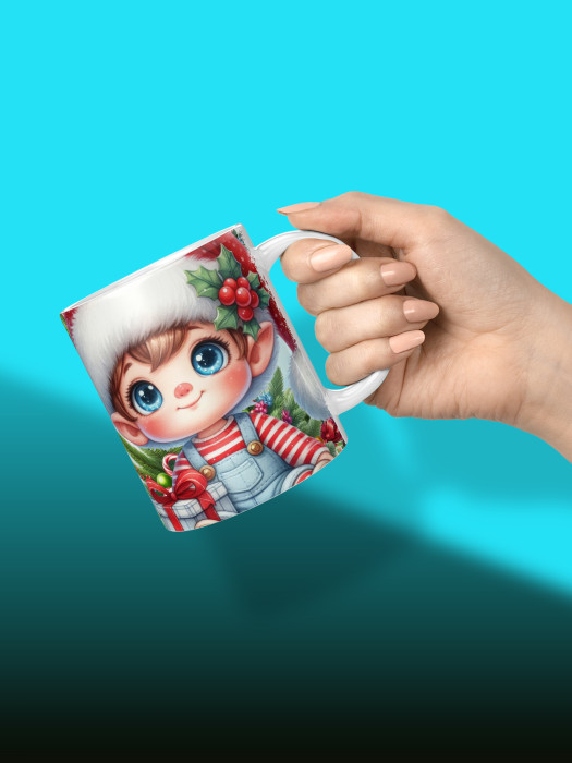 Кружка новогодняя Гномики