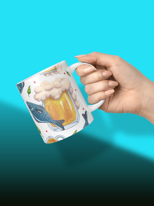 Кружка с принтом Влюбленным