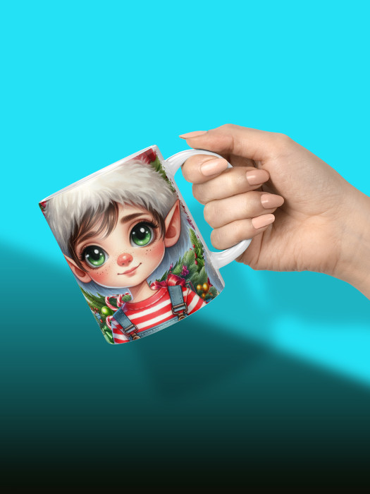 Кружка новогодняя Гномики