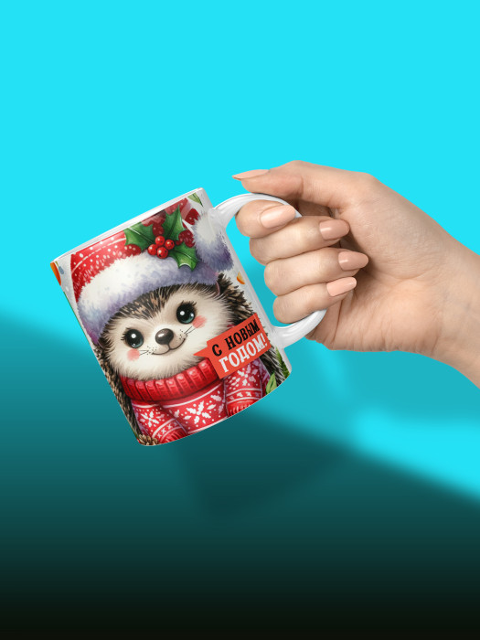 Кружка новогодняя женская