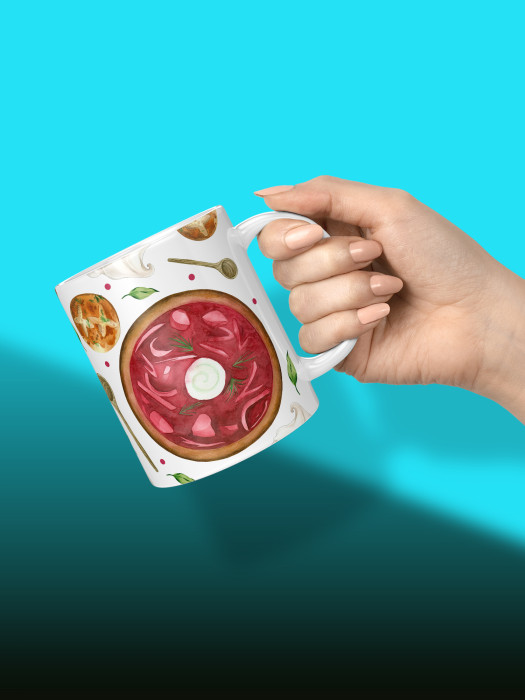 Кружка с принтом Влюбленным