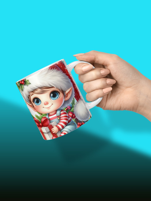 Кружка новогодняя Гномики