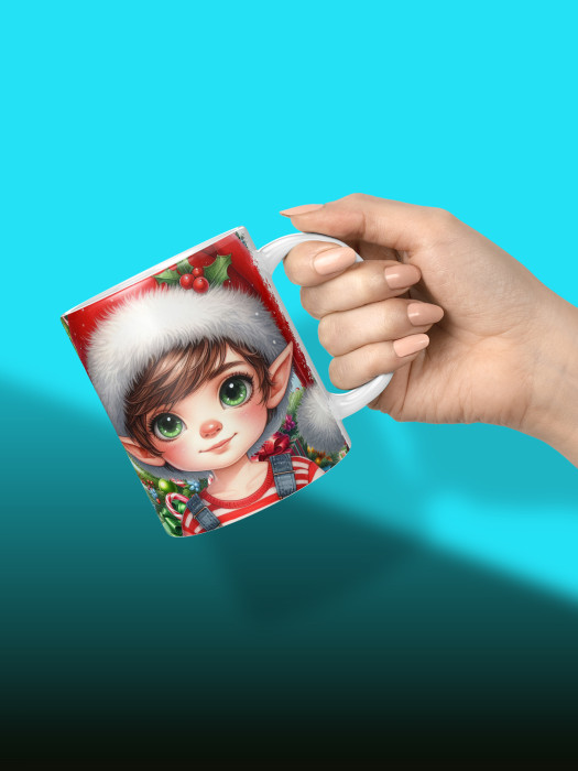 Кружка новогодняя Гномики