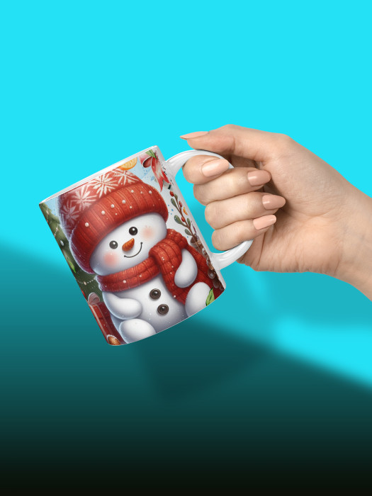 Кружка новогодняя женская