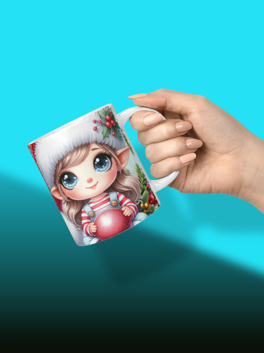 Кружка новогодняя Гномики