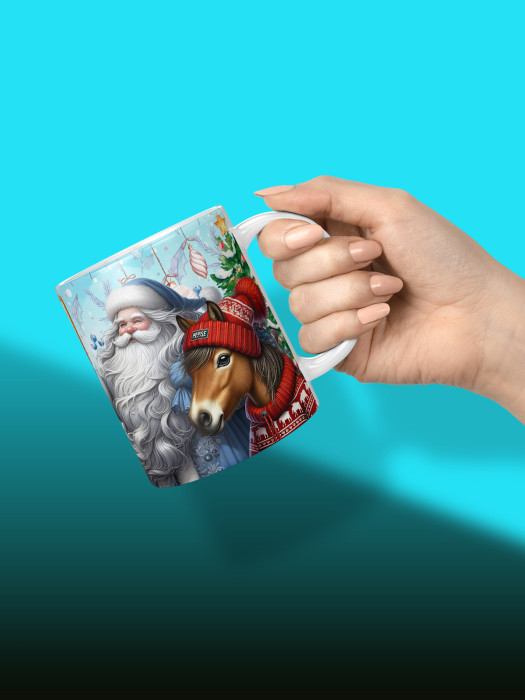 Кружка новогодняя универсальная 2026