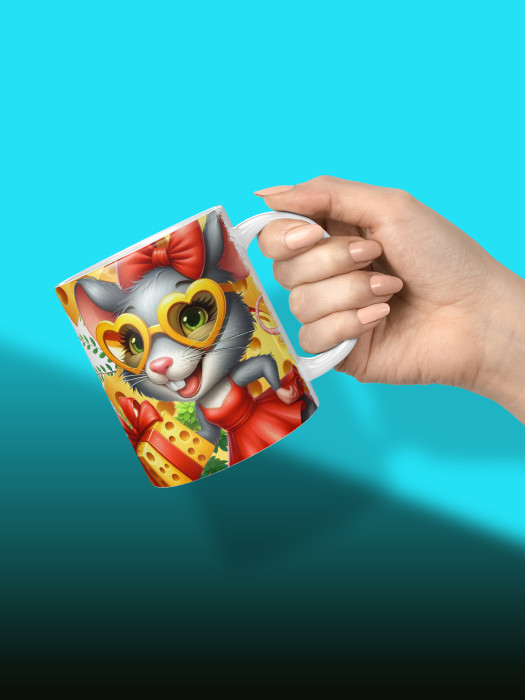 Кружка с принтом Влюбленным