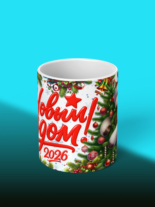 Кружка новогодняя 2026 женская