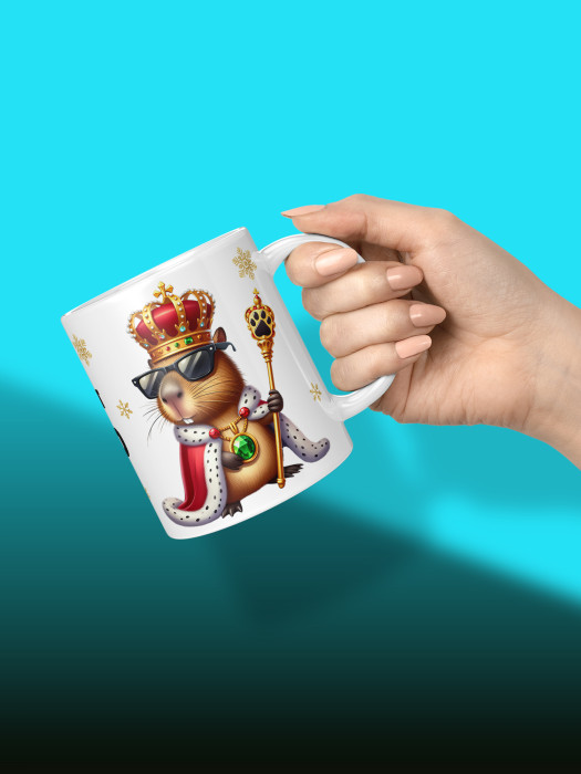 Кружка новогодняя Капибара