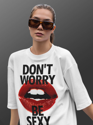 Футболка с принтом  DON&#039;T WORRY, BE SEXY