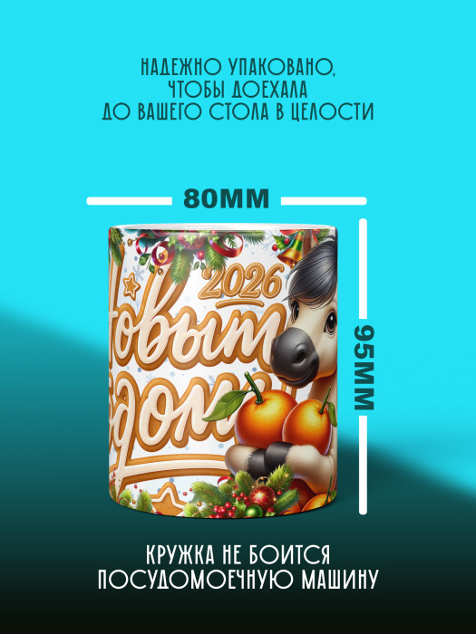 Кружка новогодняя женская 2026 