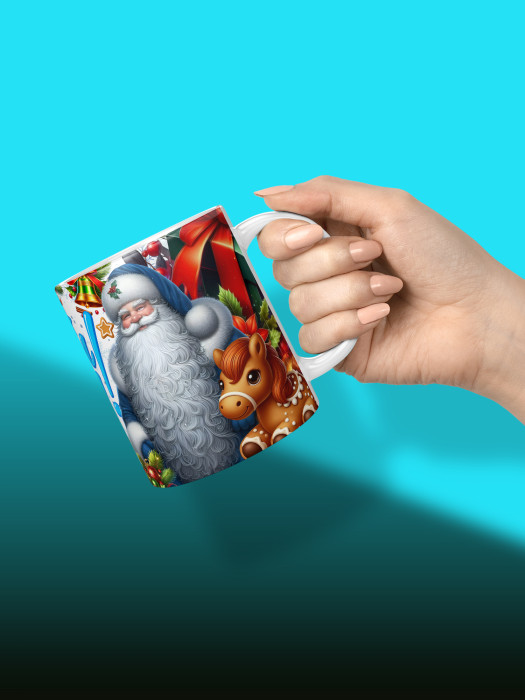 Кружка новогодняя универсальная 2026