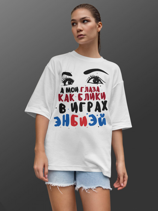 Футболка с принтом  Женская