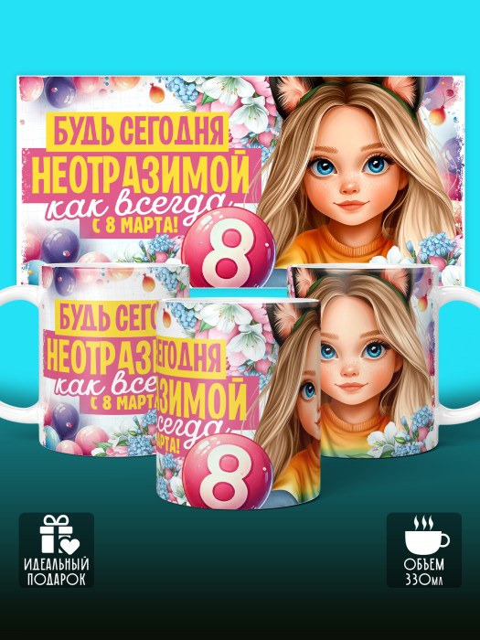 Кружка на 8 марта