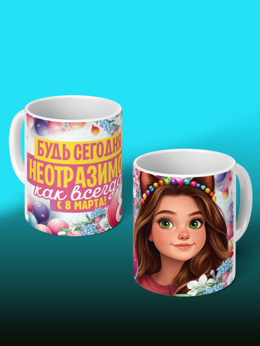 Кружка на 8 марта