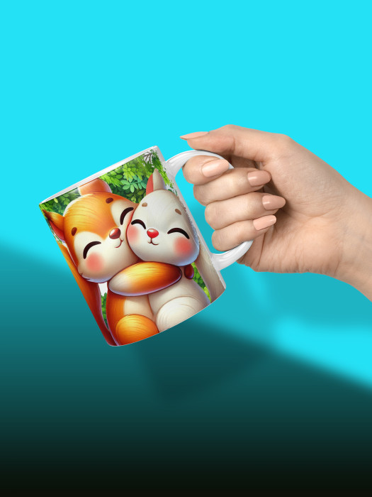 Кружка с принтом Влюбленным