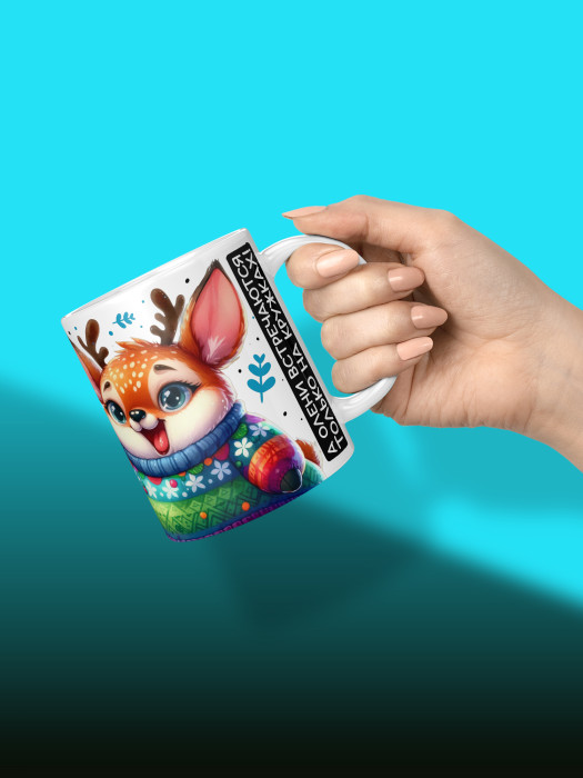 Кружка новогодняя для мамы