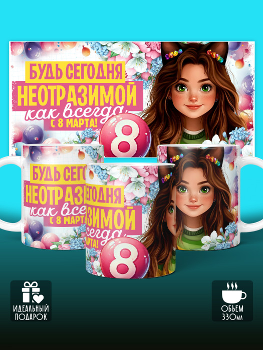 Кружка на 8 марта