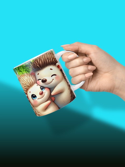 Кружка с принтом Влюбленным