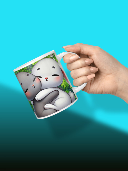 Кружка с принтом Влюбленным