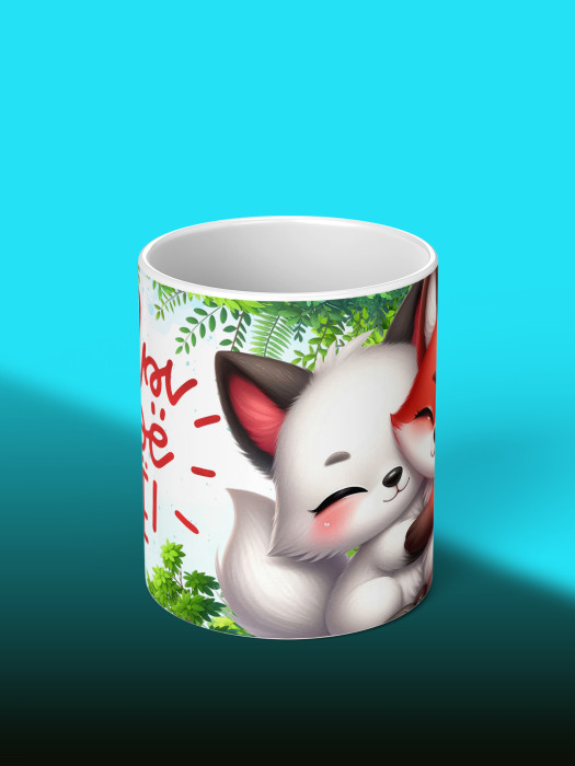 Кружка с принтом Влюбленным