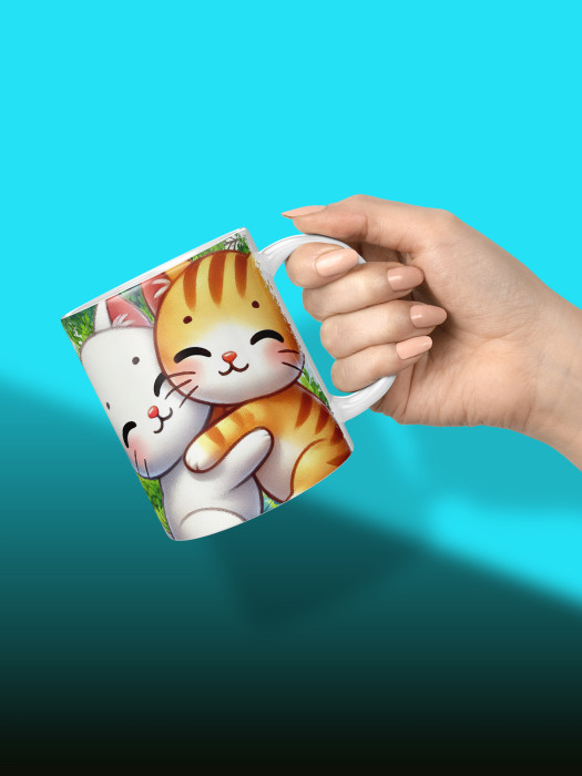 Кружка с принтом Влюбленным