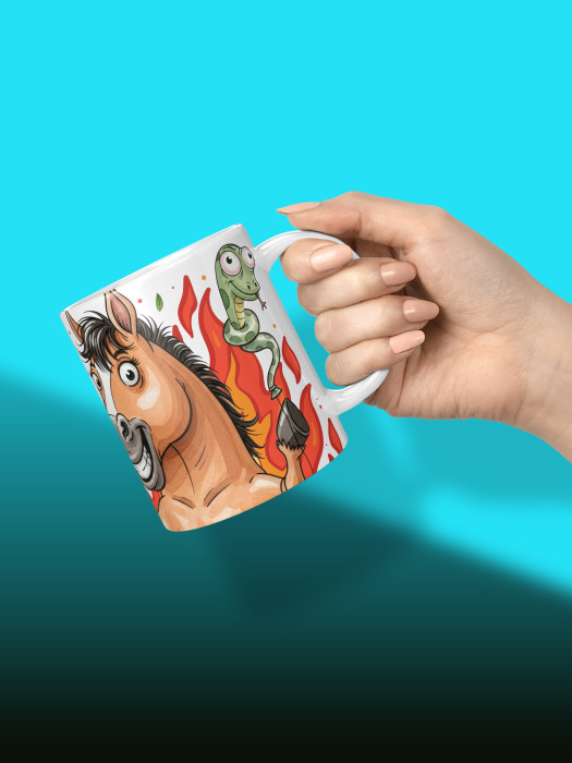 Кружка новогодняя мужская 2026