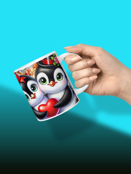 Кружка с принтом Влюбленным