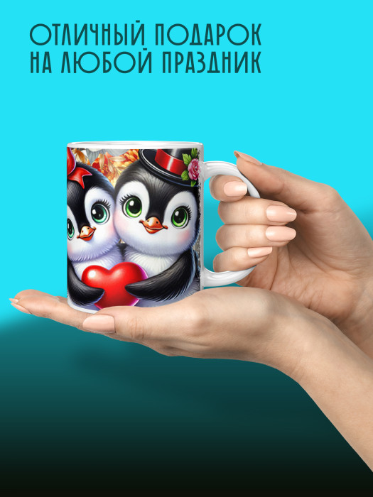 Кружка с принтом Влюбленным