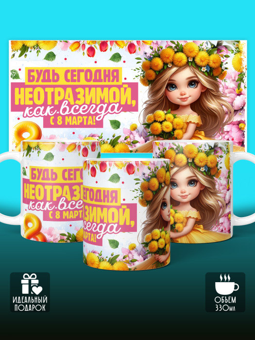 Кружка на 8 марта