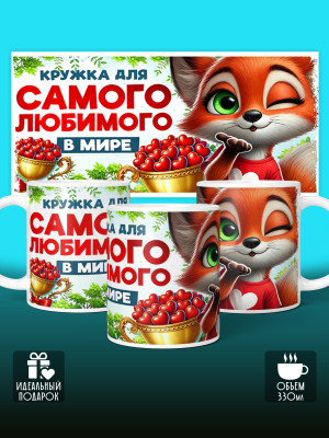 Кружка с принтом Влюбленным 