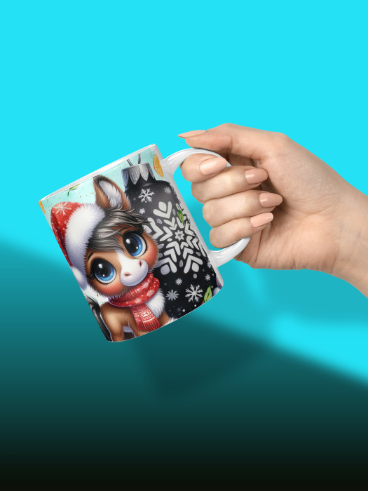 Кружка новогодняя детская мужская