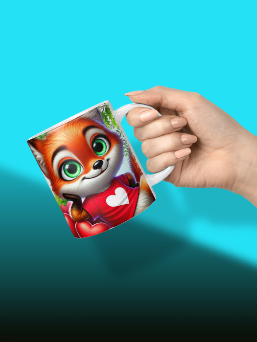 Кружка с принтом Влюбленным