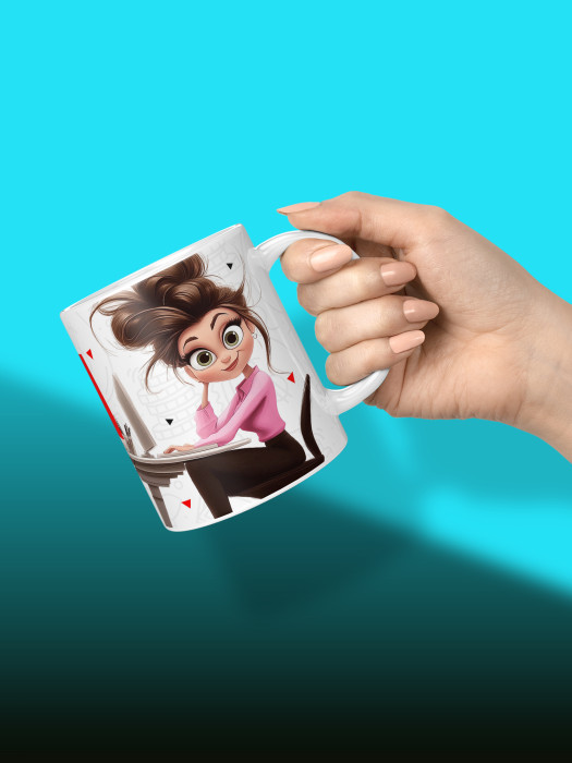 Кружка с принтом для Бухгалтера