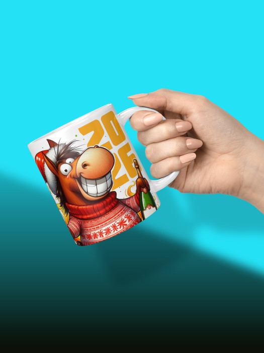 Кружка новогодняя мужская 2026