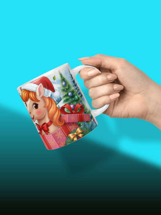 Кружка новогодняя женская