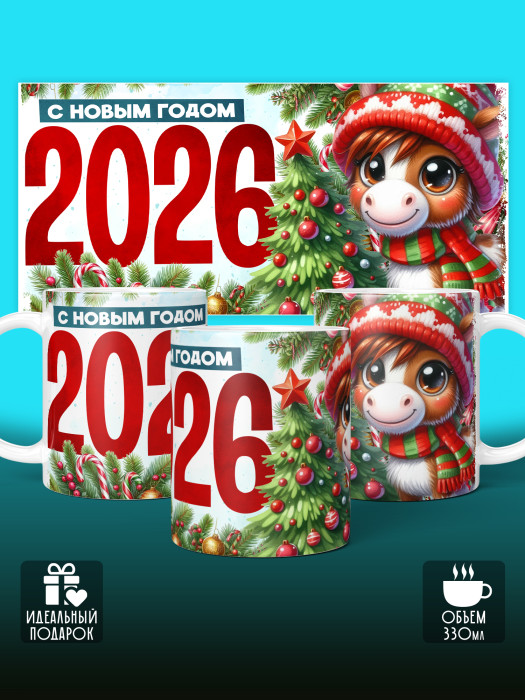 Кружка новогодняя с приколом