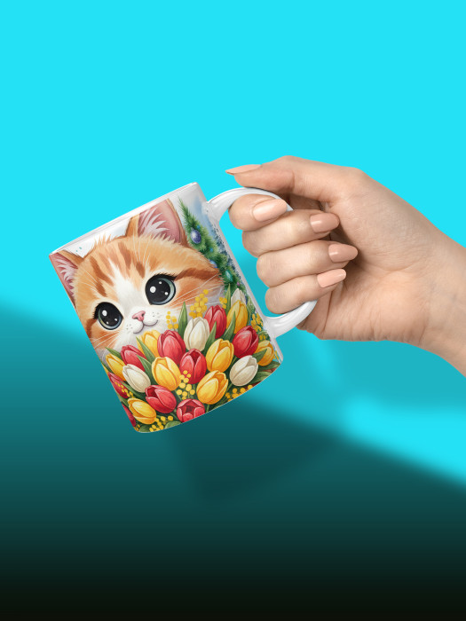 Кружка новогодняя для сестры