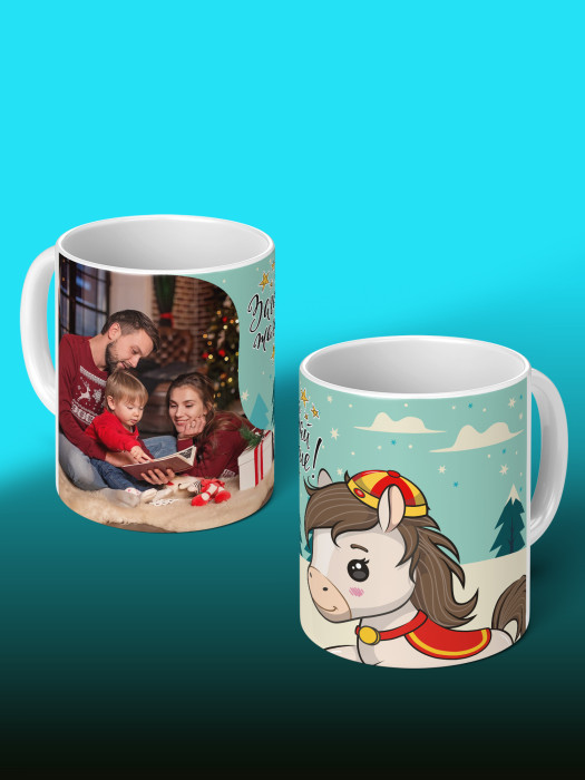 Кружка новогодняя с фото 2026