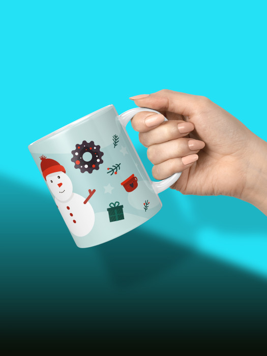 Кружка новогодняя с фото детская