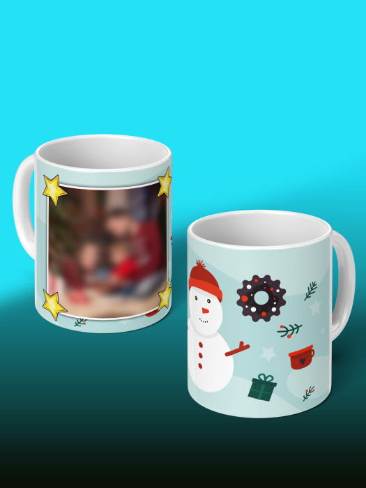 Кружка новогодняя с фото детская