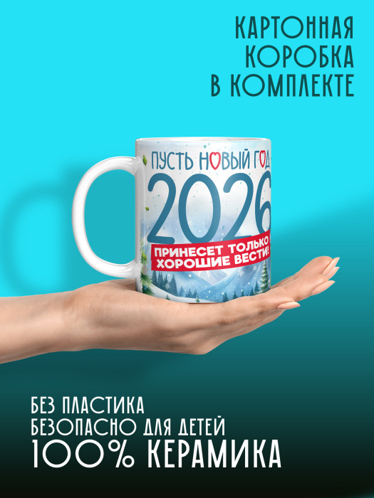 Кружка новогодняя с фото