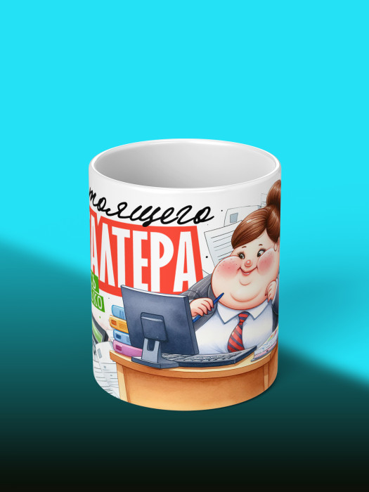 Кружка с принтом для Бухгалтера