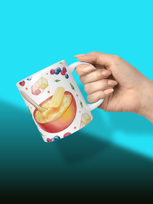 Кружка с принтом Влюбленным