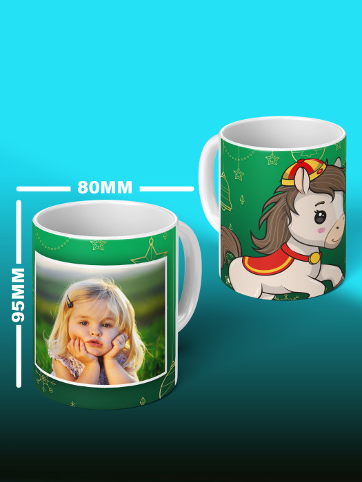 Кружка новогодняя детская 2026 с фото