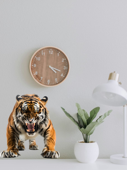 Наклейка интерьерная Тигр
