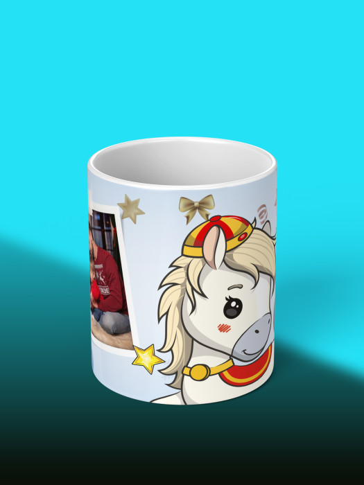 Кружка новогодняя универсальная с фото 2026