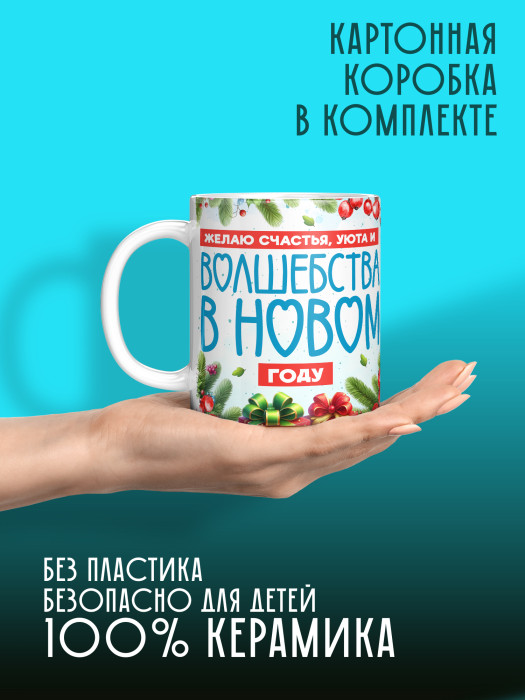 Кружка новогодняя с фото