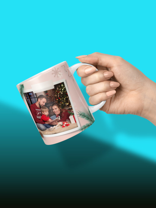 Кружка новогодняя универсальная с фото 20266