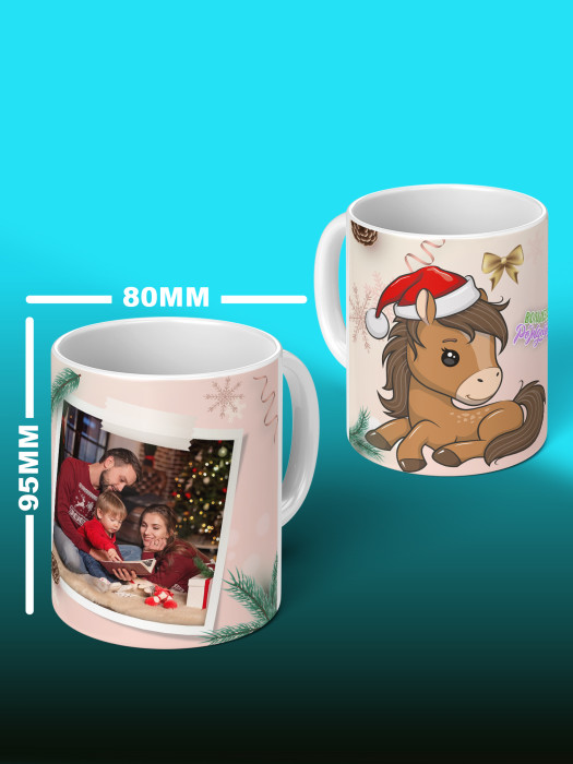 Кружка новогодняя универсальная с фото 20266